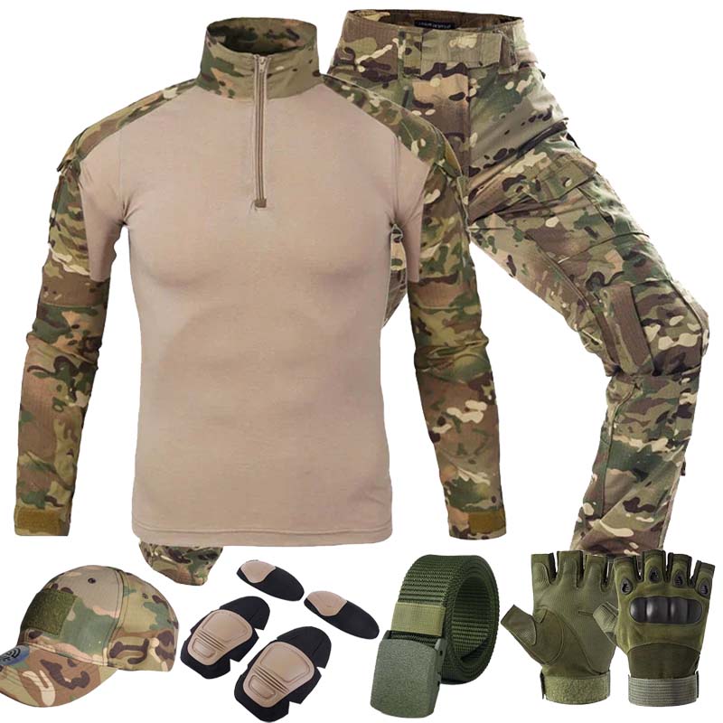 Outdoor Hunting Trousers - MC Outdoor Tactical Suits MultiCam Uniform