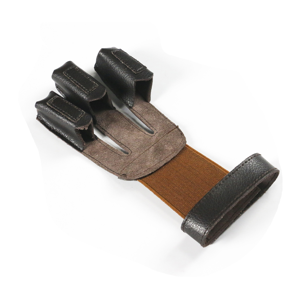 Bow Stringer Tool - Cow Leather Protection Guard for Archery,