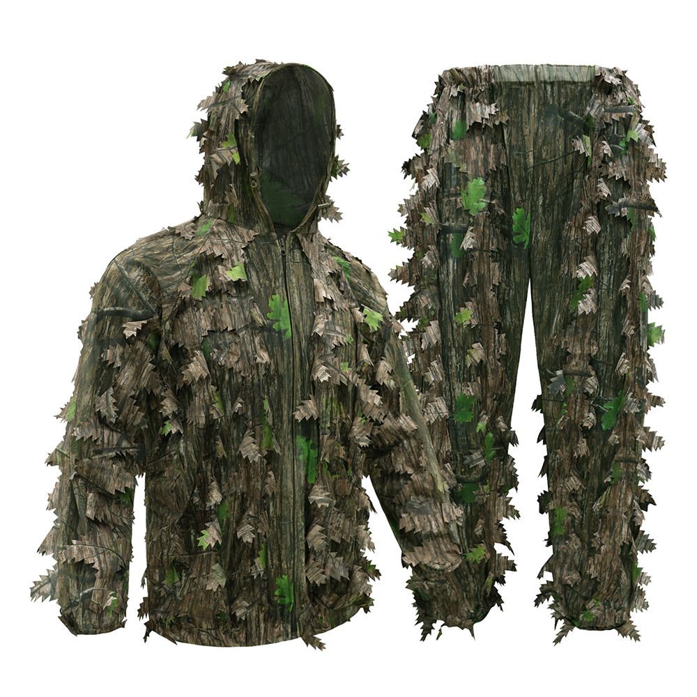 Ghillie Suit Woodland - Outdoor Hunting Adult Green Leaves/DeadLeaves Camo