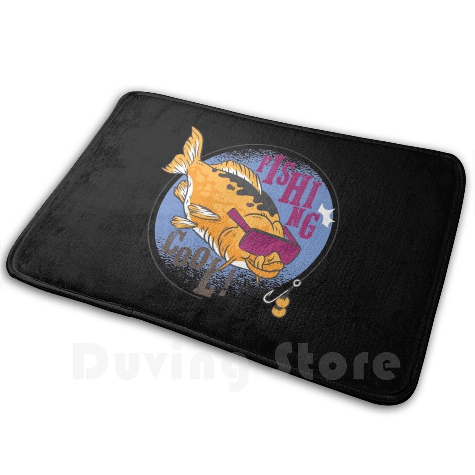 Hunting Outdoor Mat - Fishing Cool! Carpet Mat Rug Cushion