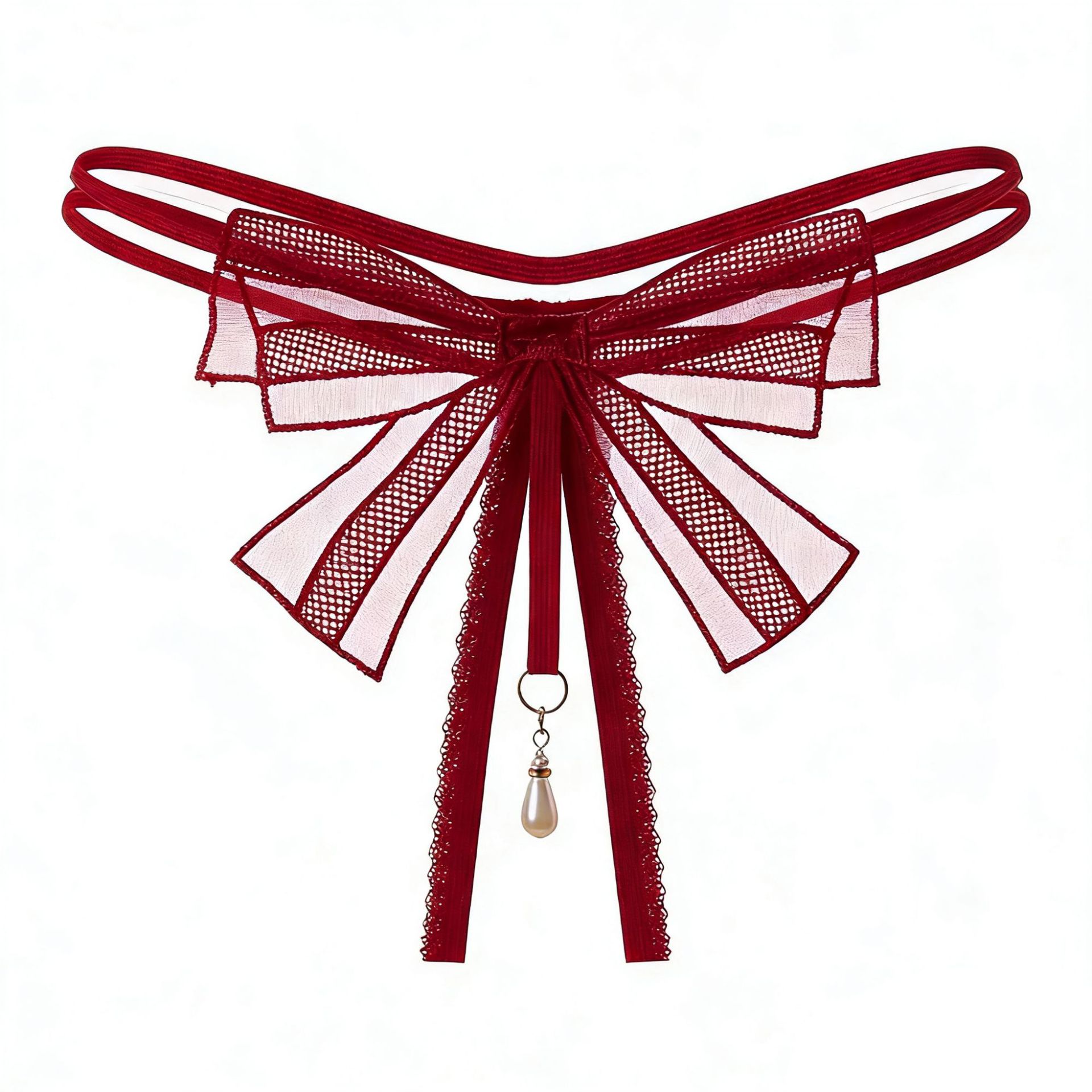 Bow Stringer Tool - Women's G String Lingerie Thongs Lace