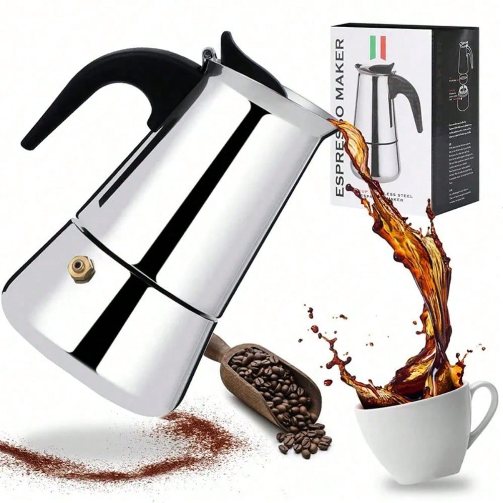 Outdoor Hunting Kitchen - 12Cup Coffee Maker Stainless Steel Espresso