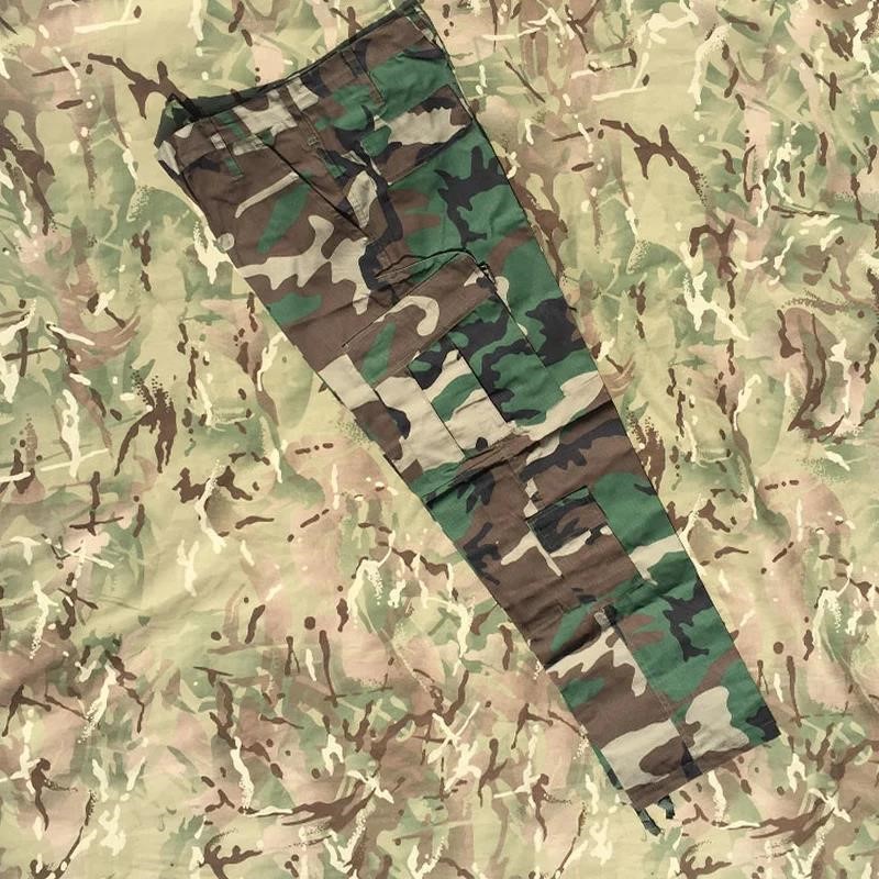 Outdoor Hunting Trousers - Tactical Outdoor Camo Pants Woodland Camouflage