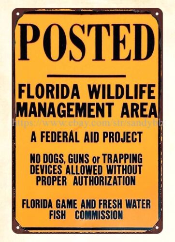 Florida Hunting Fishing & Outdoor Adventures - WILDLIFE MANAGEMENT AREA HUNTING FISHING posted