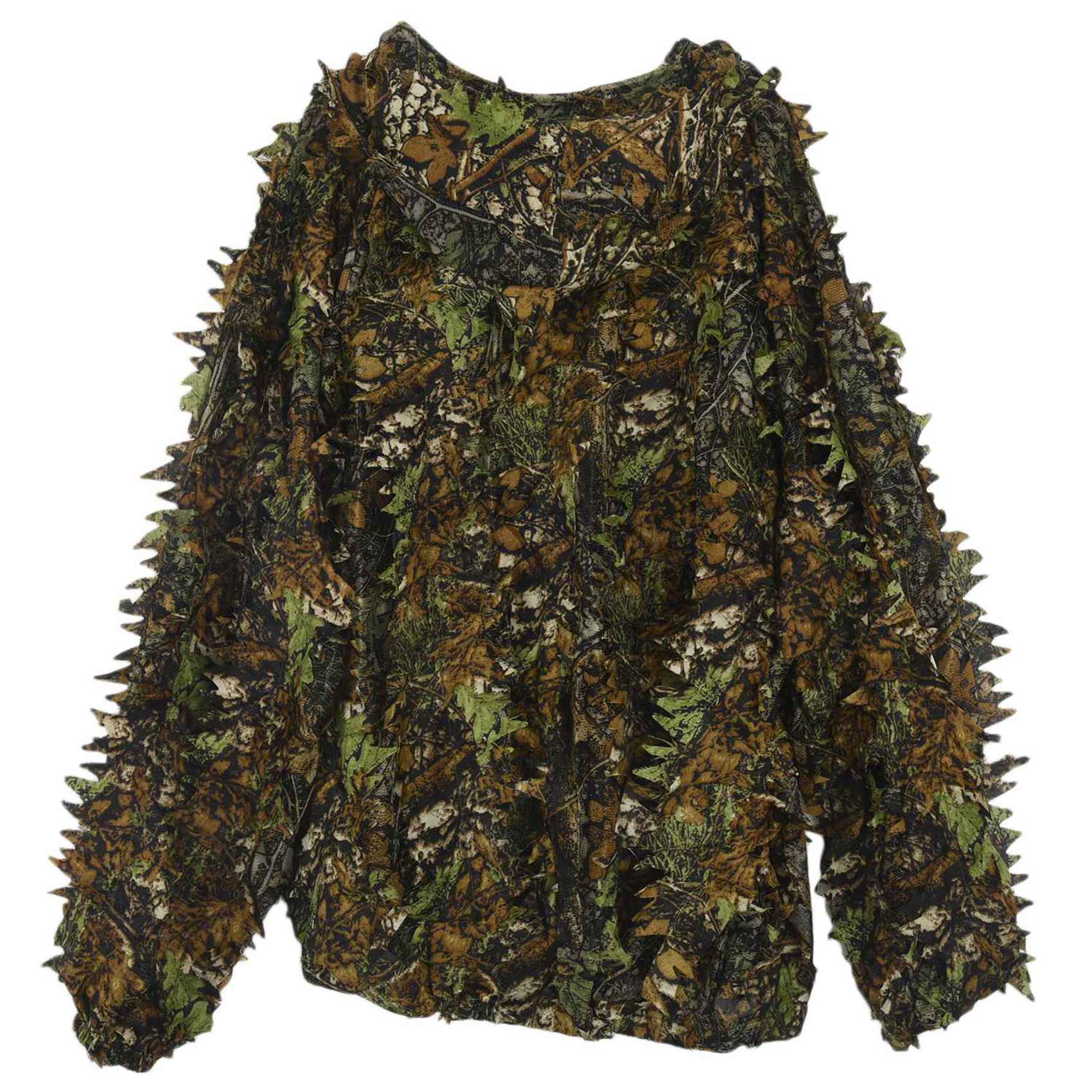 Ghillie Suit Woodland - AEF6-3X 3D Leaf Adults Ghillie Suit