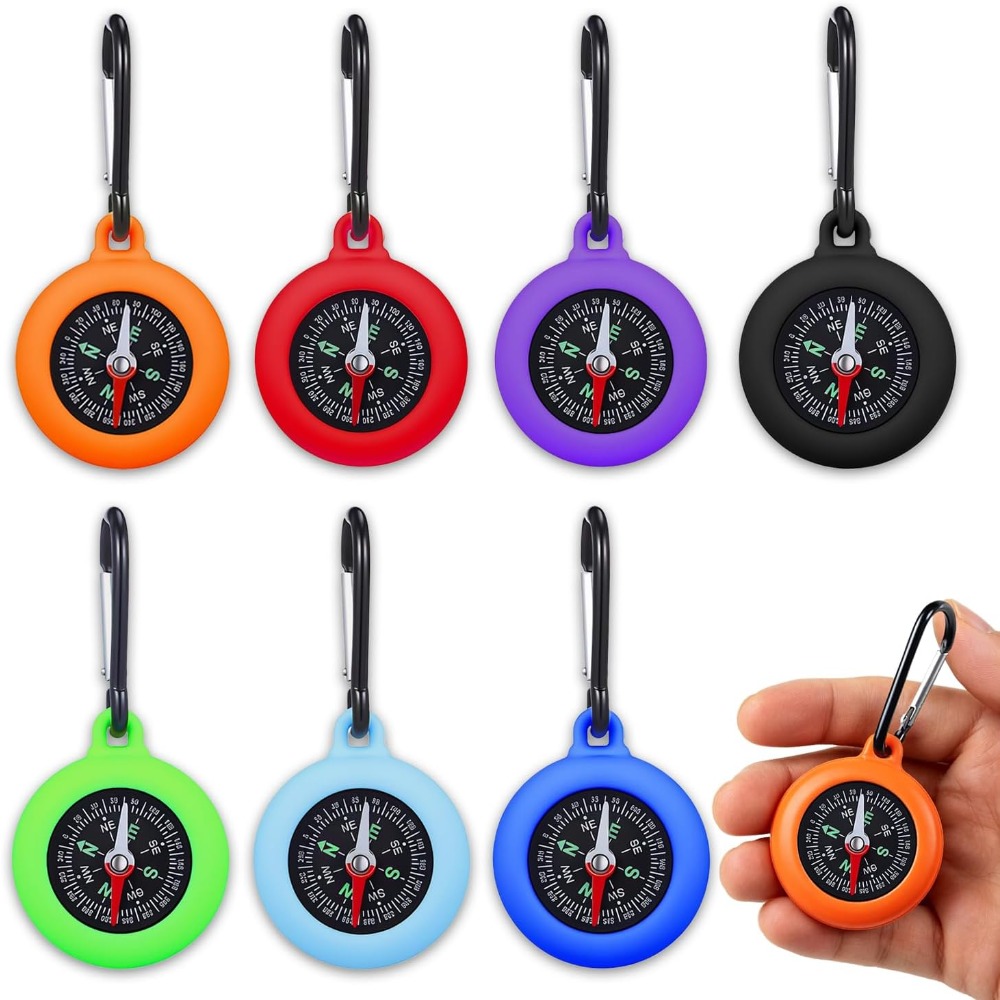 Outdoor Hunting Events - 5-20 PCS Mini Compass Keychain Bulk