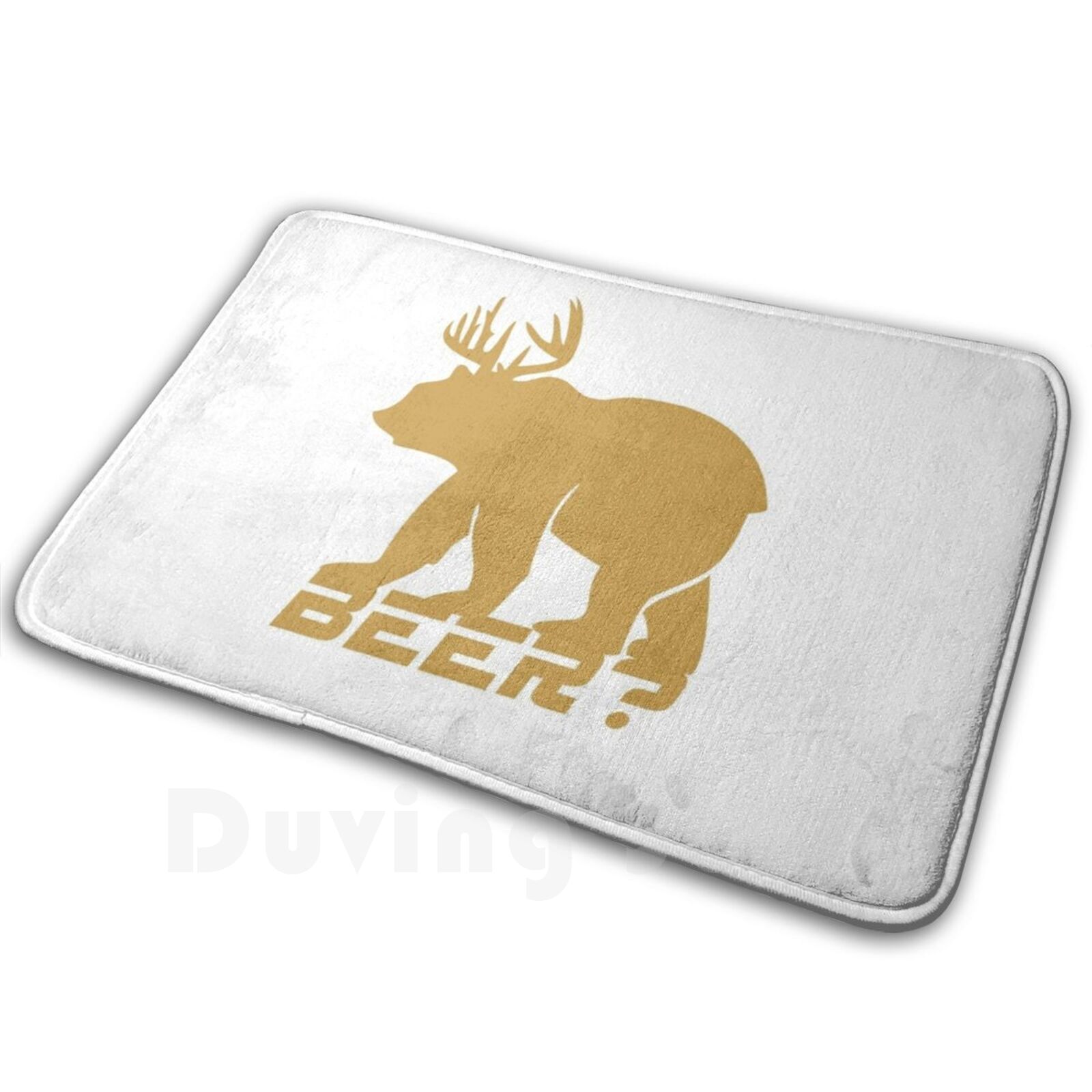 Hunting Outdoor Mat - Bear Beer Carpet Mat Rug Cushion