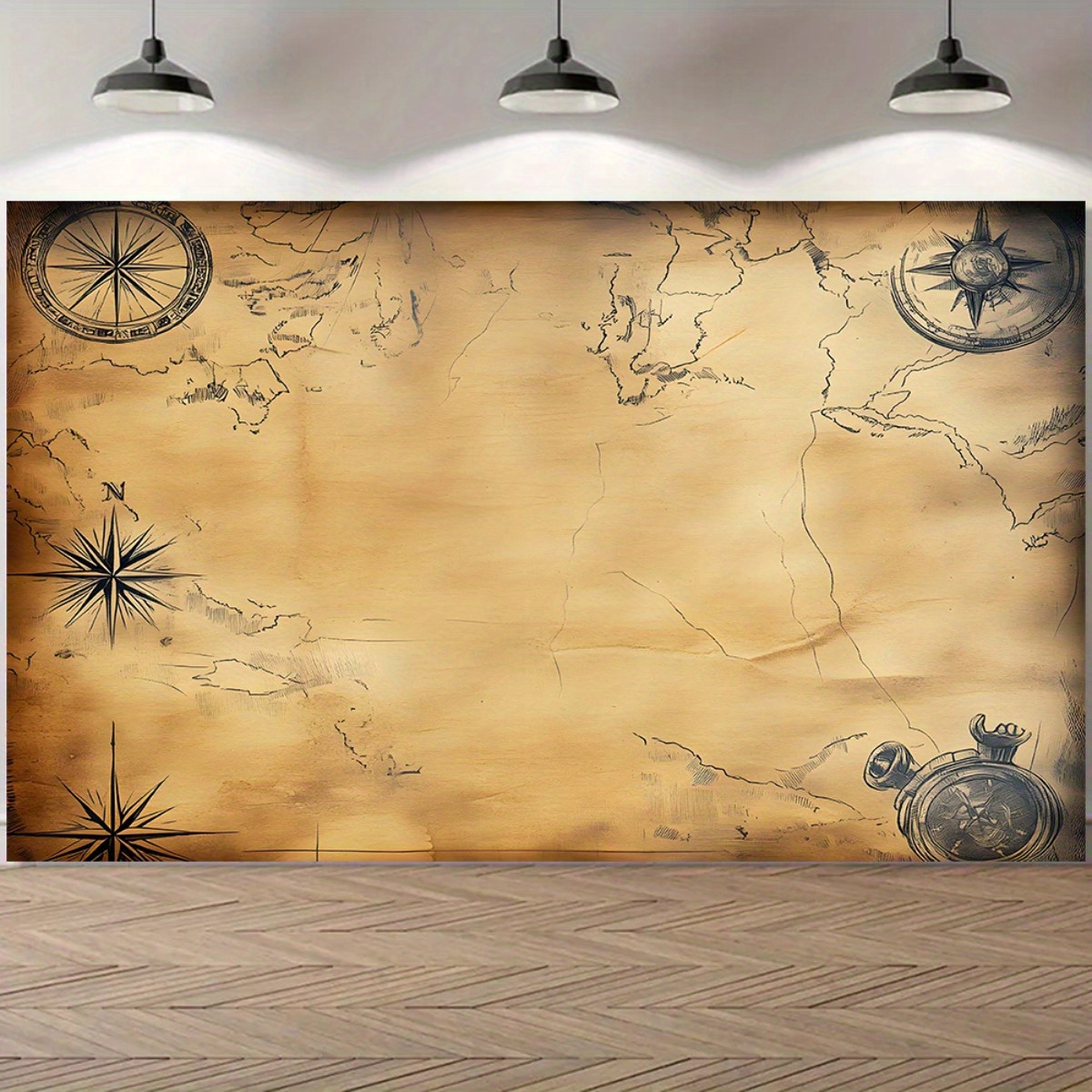 Pirate map banner, pirate prop - Outdoor Hunting Events review and price