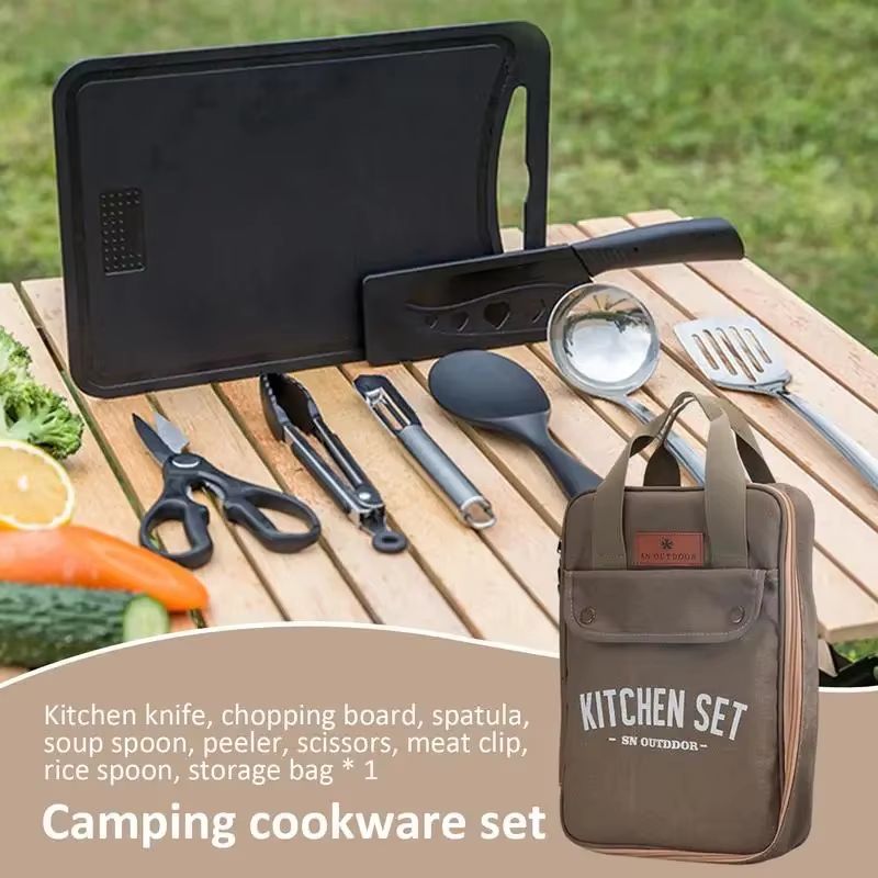 8pcs Camping Kitchen Cookware  - Outdoor Hunting Kitchen review and price