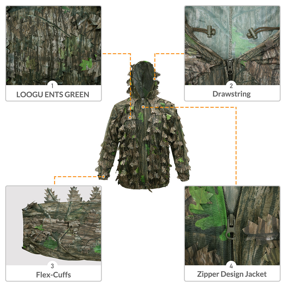 Outdoor Hunting Adult Green Le - Ghillie Suit Woodland review and price