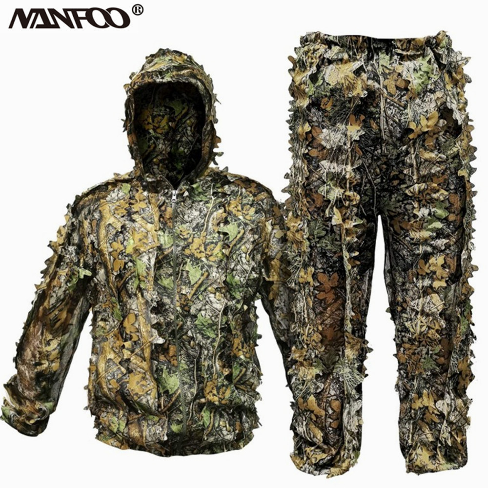 Adult 3D Leaves Bionic Camoufl - Ghillie Suit Woodland review and price