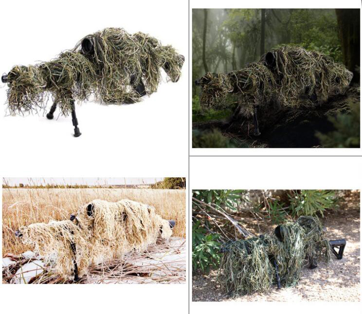 Grass Type Hunting Rifle Wrap  - Ghillie Suit Woodland review and price