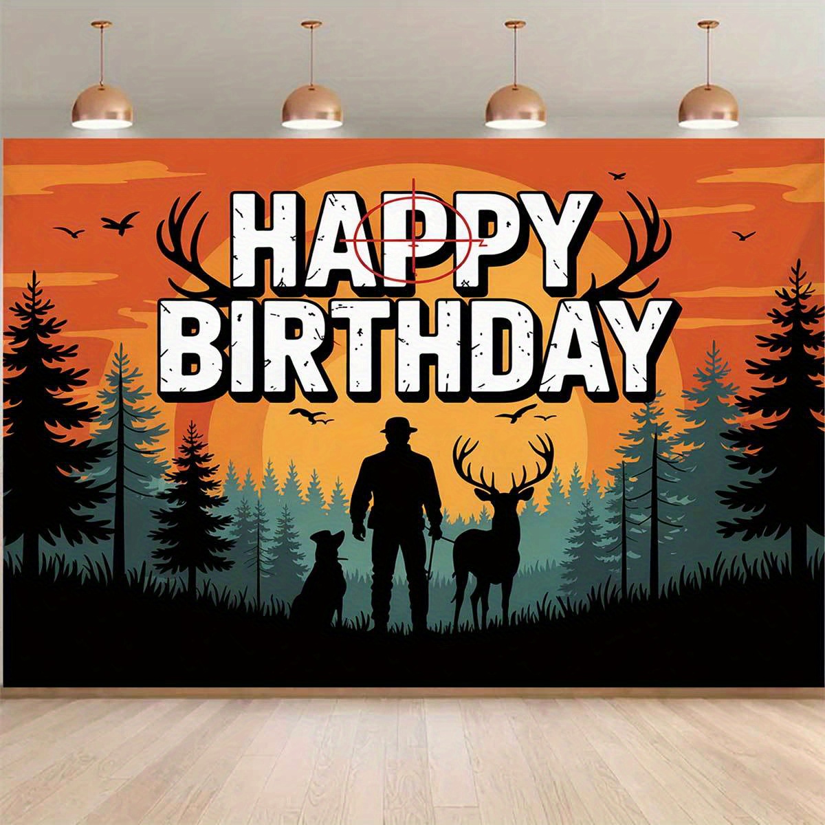 Hunting Birthday Theme Pattern - Outdoor Hunting Events review and price