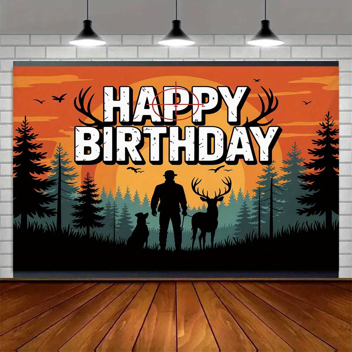 Hunting Birthday Theme Pattern - Outdoor Hunting Events review and price