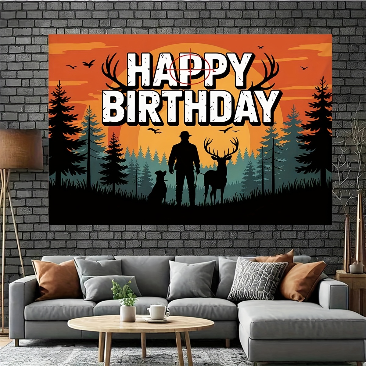 Hunting Birthday Theme Pattern - Outdoor Hunting Events review and price