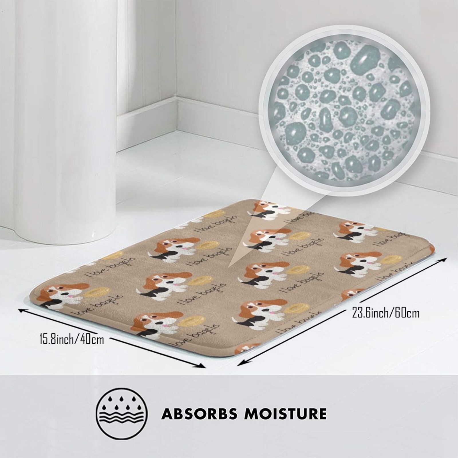I Love Bagels ? Bonnieportrait - Hunting Outdoor Mat review and price