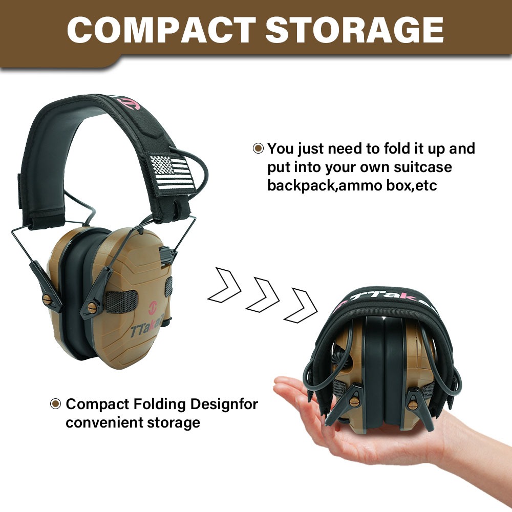 New W1/W3 Foldable Electronic  - Shooting Ear Muff review and price
