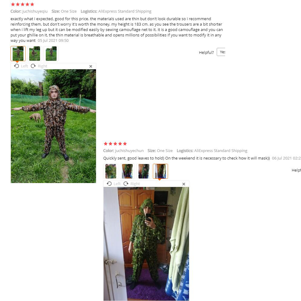 New-Sticky Flower Bionic Leave - Ghillie Suit Woodland review and price