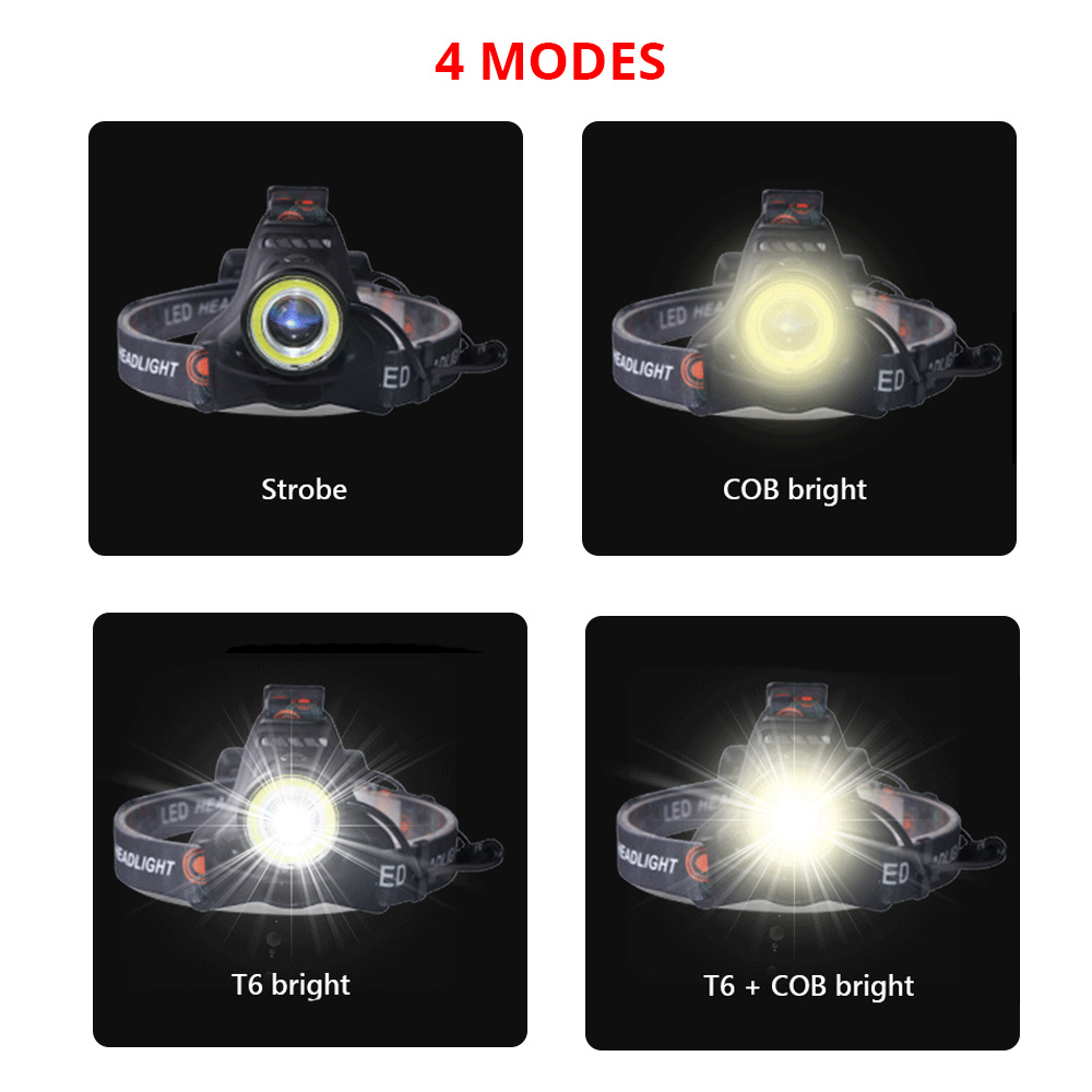 T6 Cob Torch Flashlight Head L - Hunting Outdoor Jobs review and price
