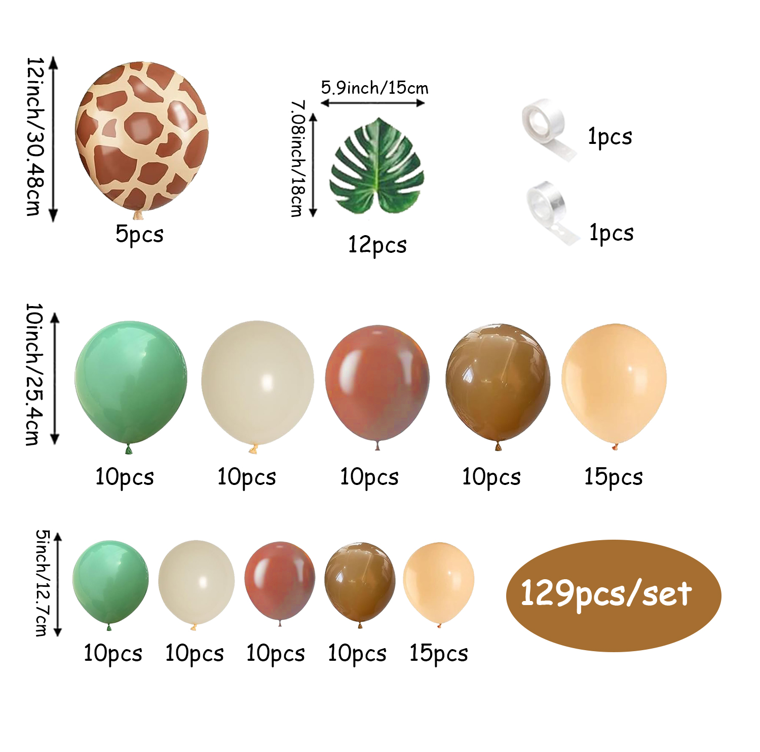 129-Piece Sage Green and Brown - Outdoor Hunting Events review and price